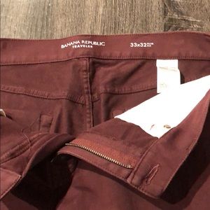 Banana Republic Travelers Chinos - Maroon